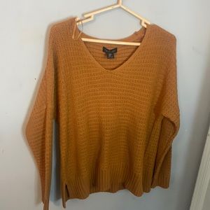 orange sweater, womens size Medium